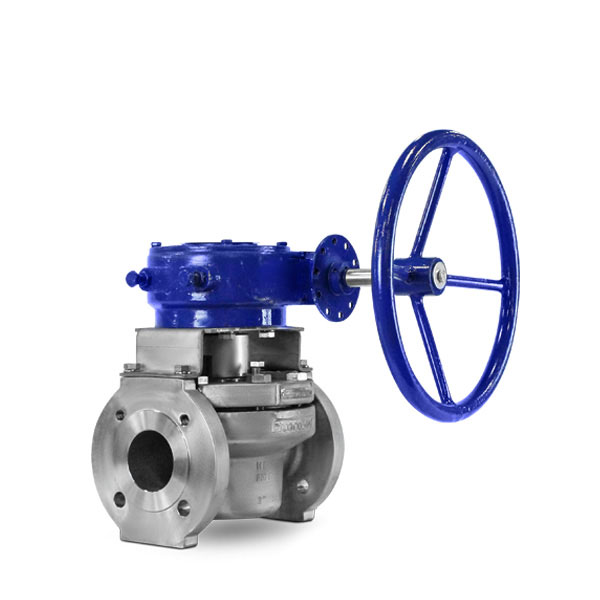 Full port sleeved plug valve gear FluoroSeal