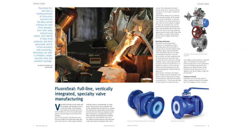 Valve World Magazine 05 2020 Cover Story FluoroSeal