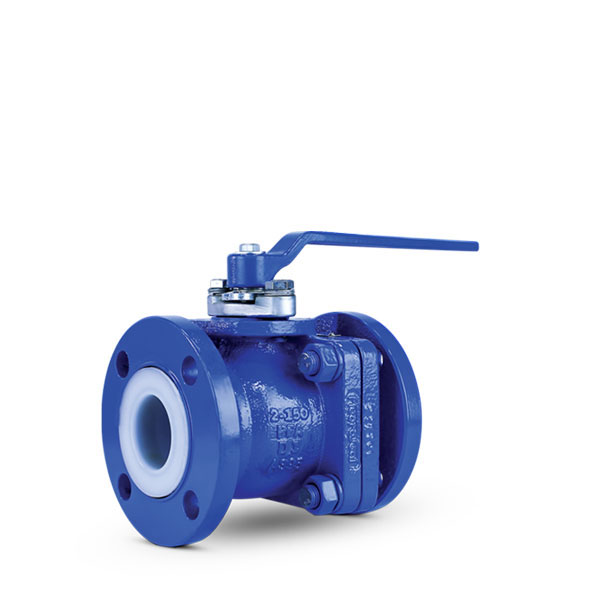 Lined ball valve Class 150 wrench FluoroSeal